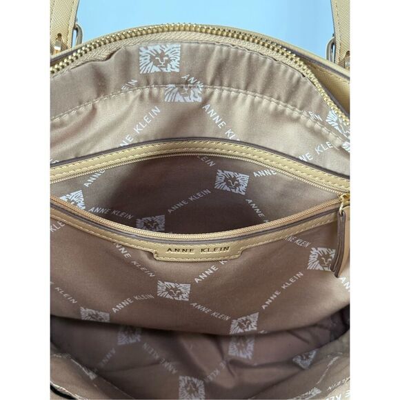 Anne Klein Camel Color Tote Purse 14x10x5" - Picture 5 of 10